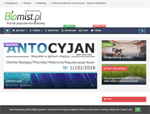 Tablet Screenshot of biomist.pl